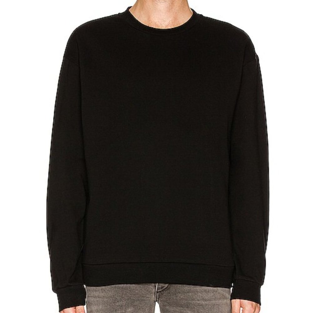 MELROSE PLACE‎ Melrose Place Sunset Garment Dyed Crew In Black Small NWT